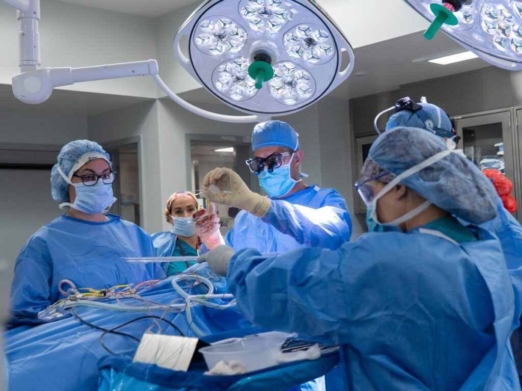 High-quality disposable surgical gown for hospital and clinical use by Prakhar Medics.