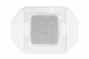 Transparent film with silver absorbent pad